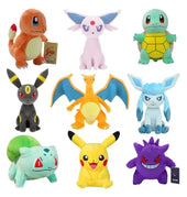 Pokémon Plush Toy Pikachue Gengar Raichu Squirtle Eevee Charmander Bulbasaur Mewtwo Children's Birthday Christmas Gifts