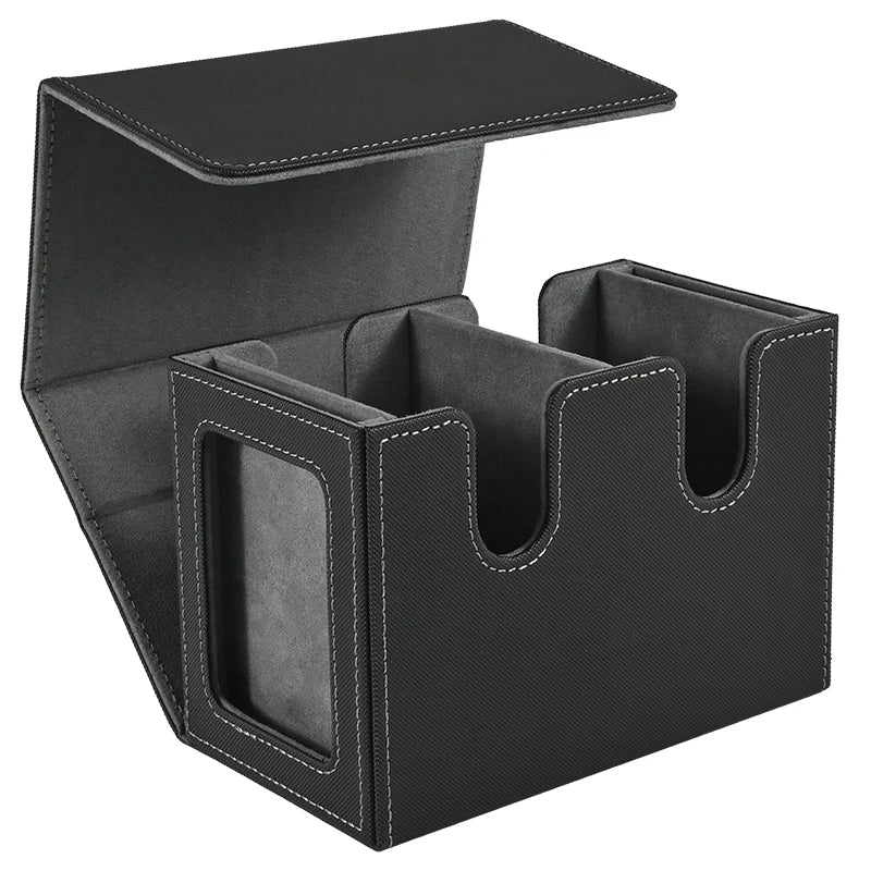 Doppel-Deckbox mit Display – für 140+ Karten